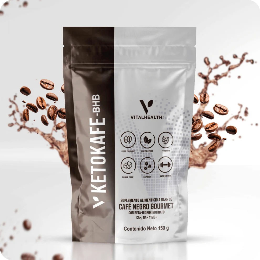 V-KETOKAFE BHB VITAL HEALTH Café Keto con Cetonas Exógenas para Energía y Quema de Grasa