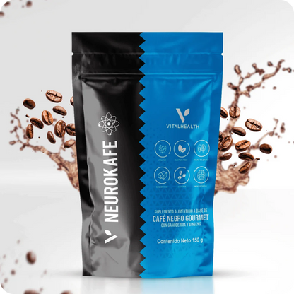 V-NEUROKAFE VITAL HEALTH Café con Ganoderma, Ginseng y Probióticos para Energía y Bienestar